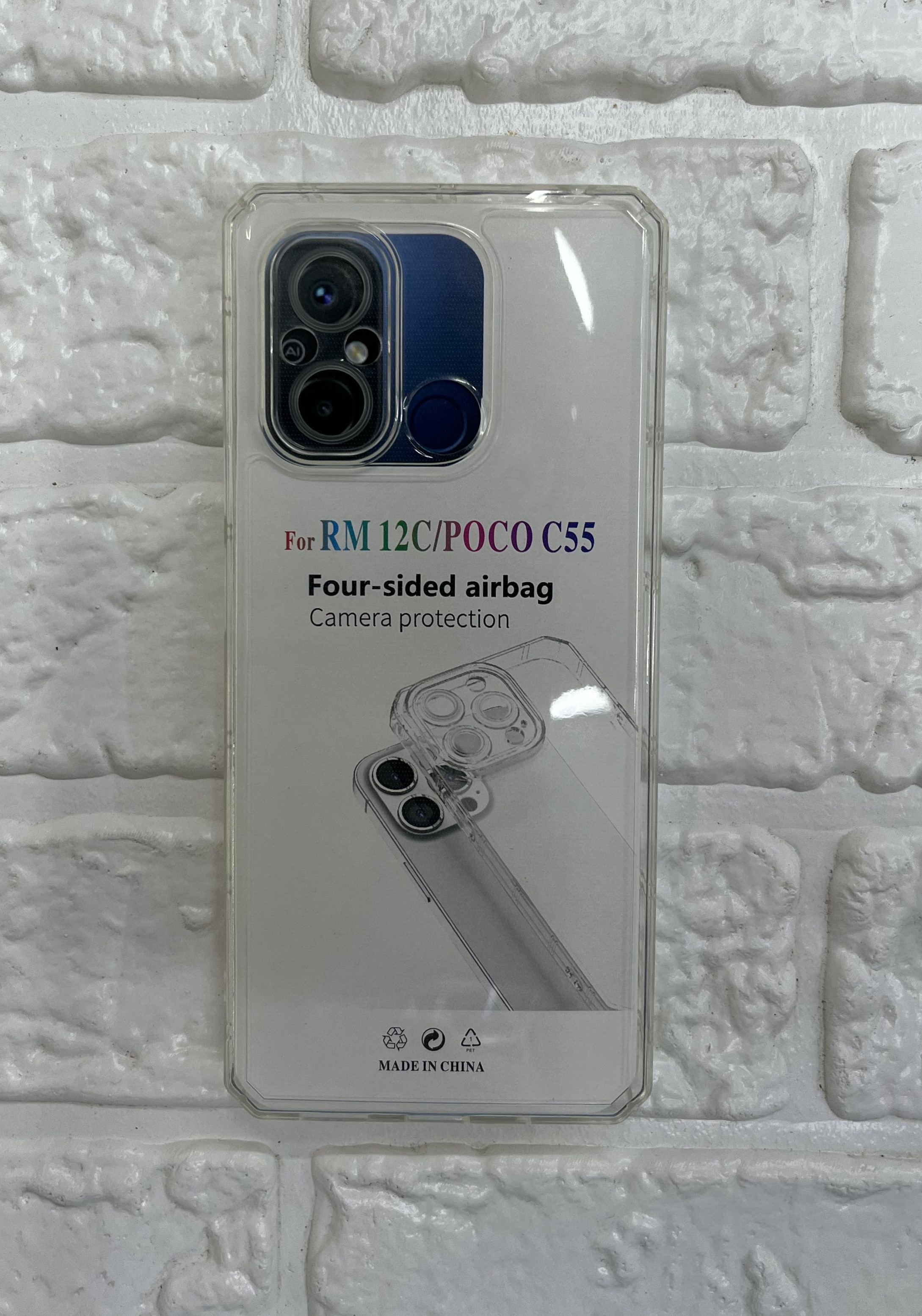 قاب شفاف مناسب برای گوشی موبایل شیائومی Redmi 12C \ Poco C55