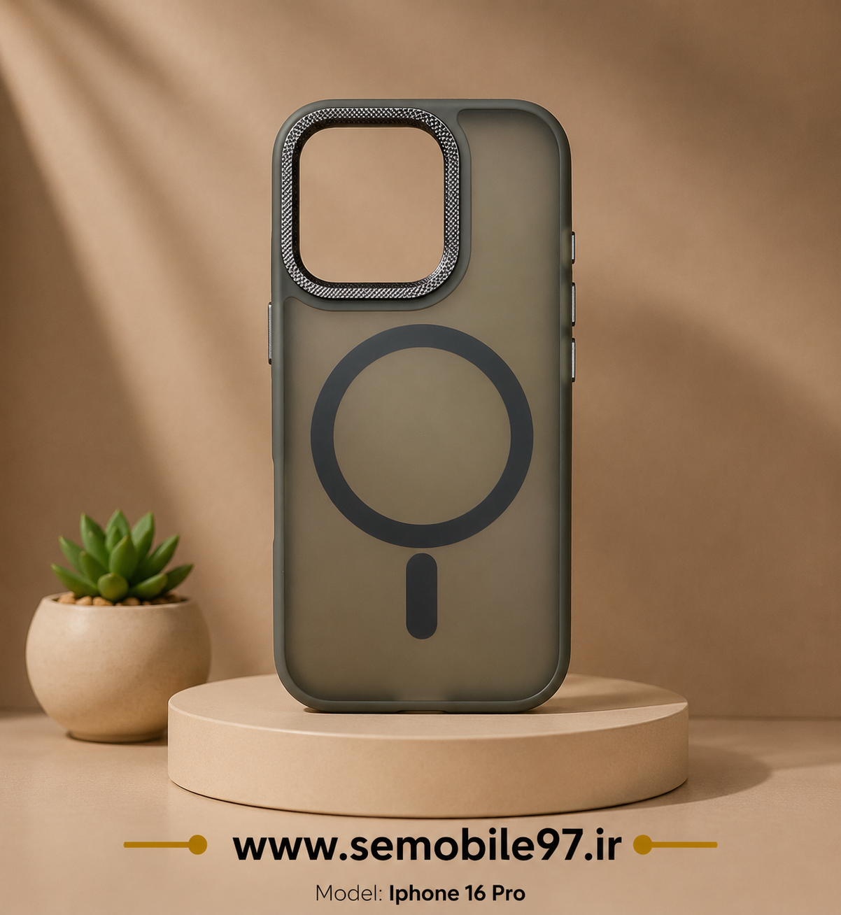 قاب گوشی Iphone 16 Pro پشت مات مگسیف اصلی