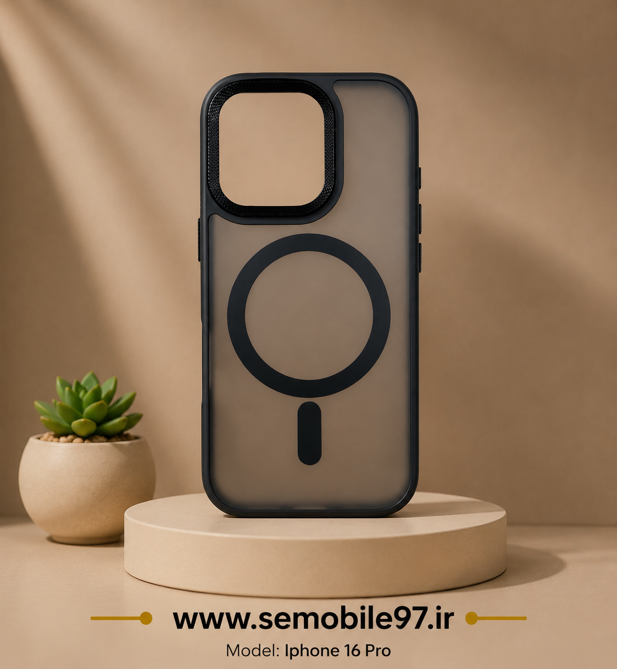 قاب گوشی Iphone 16 Pro پشت مات مگسیف اصلی
