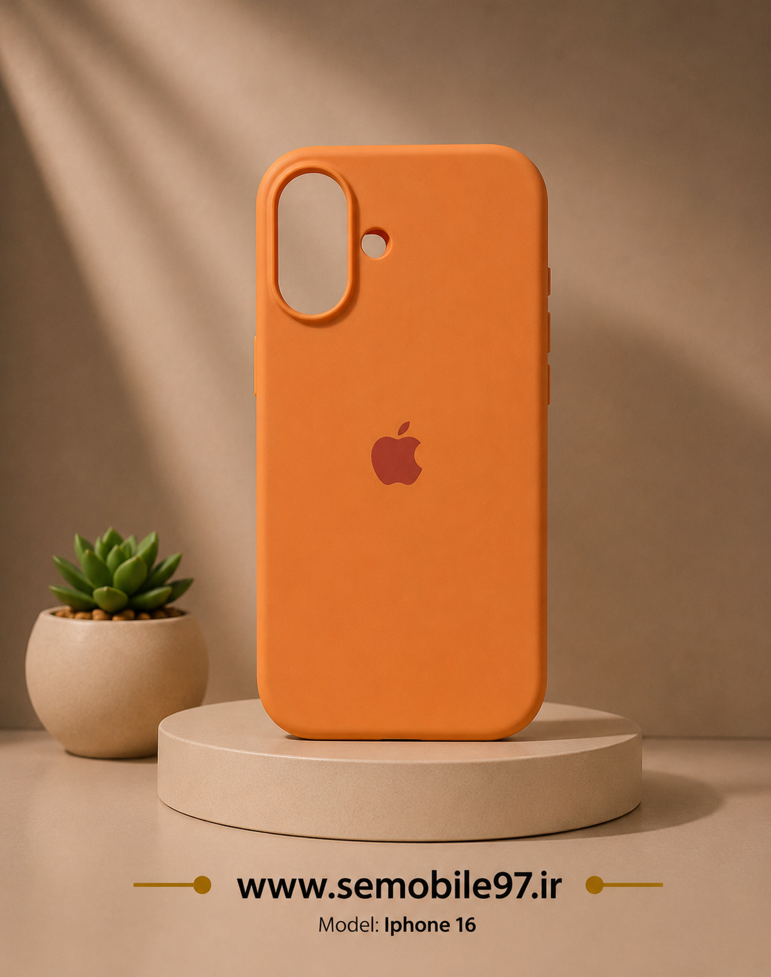 قاب گوشی Iphone 16 سیلیکونی پاکنی
