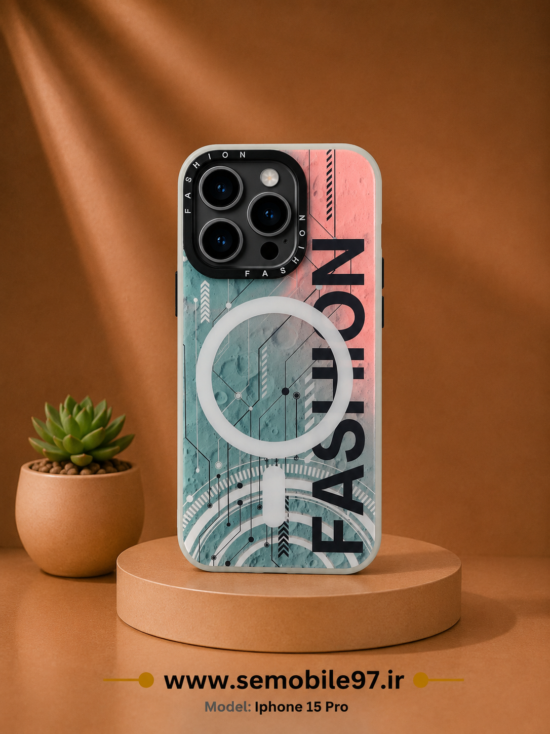 قاب  گوشی iphone 15 pro مگ سیف MGne
