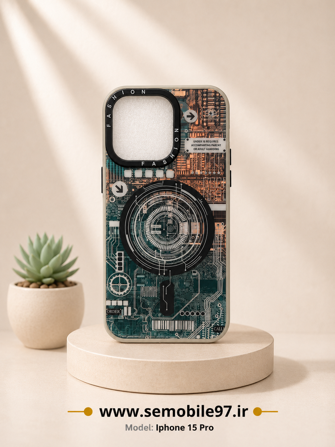قاب  گوشی iphone 15 pro مگ سیف MG02