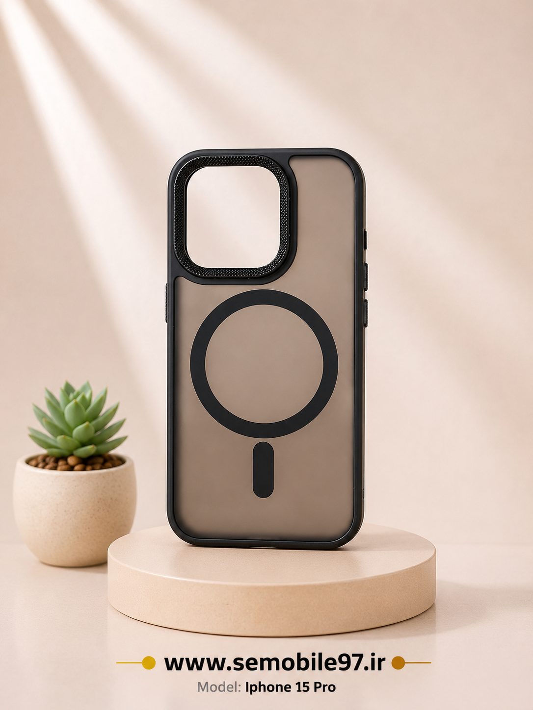 قاب  گوشی iphone 15 pro مگ سیف MGSF