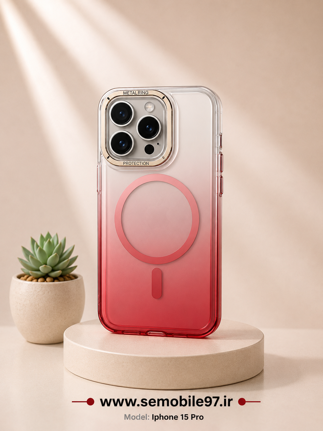 قاب  گوشی iphone 15 pro مگ سیف MG04