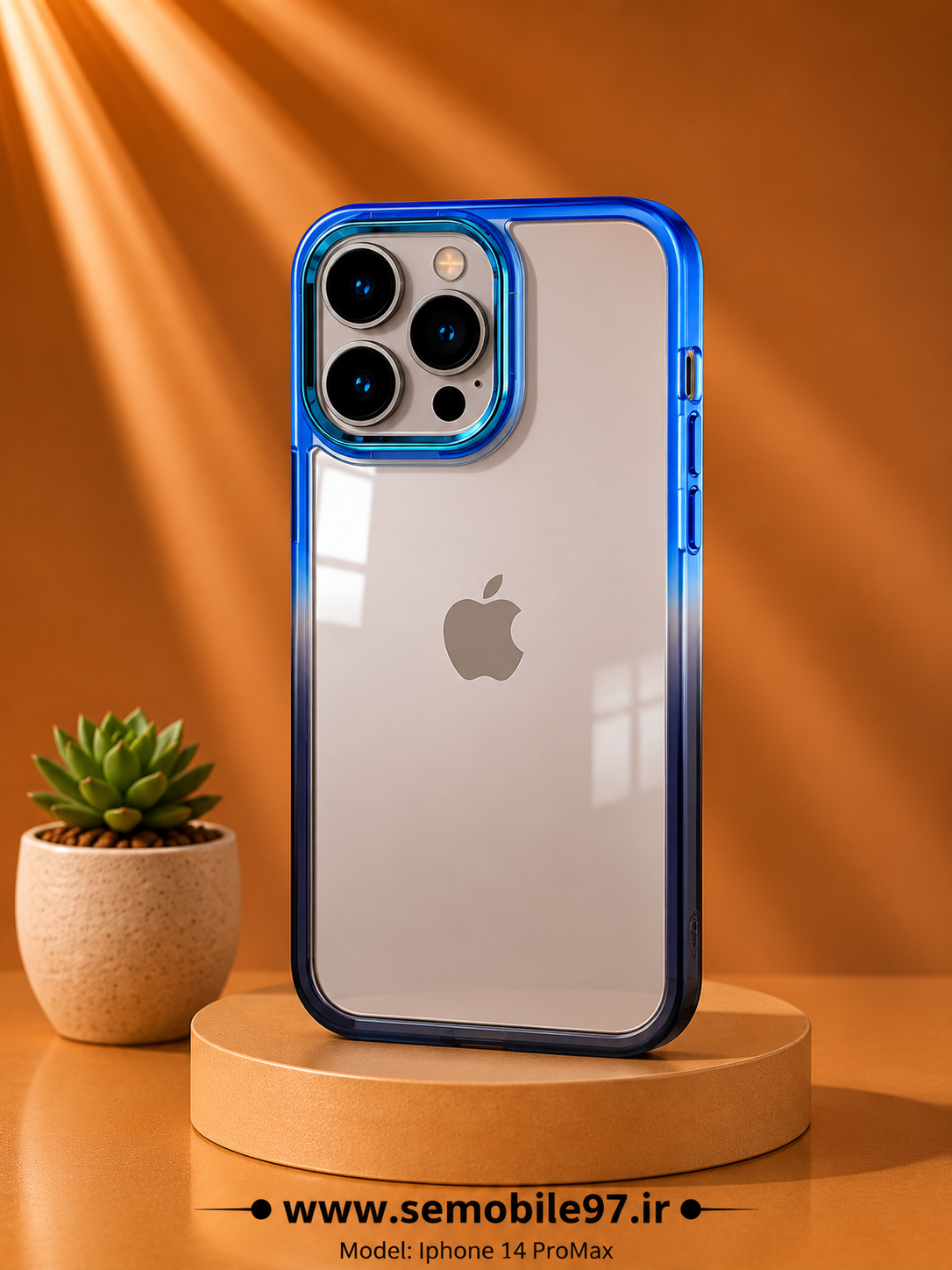 قاب گوشی Iphone 14 ProMax مدل دوررنگی