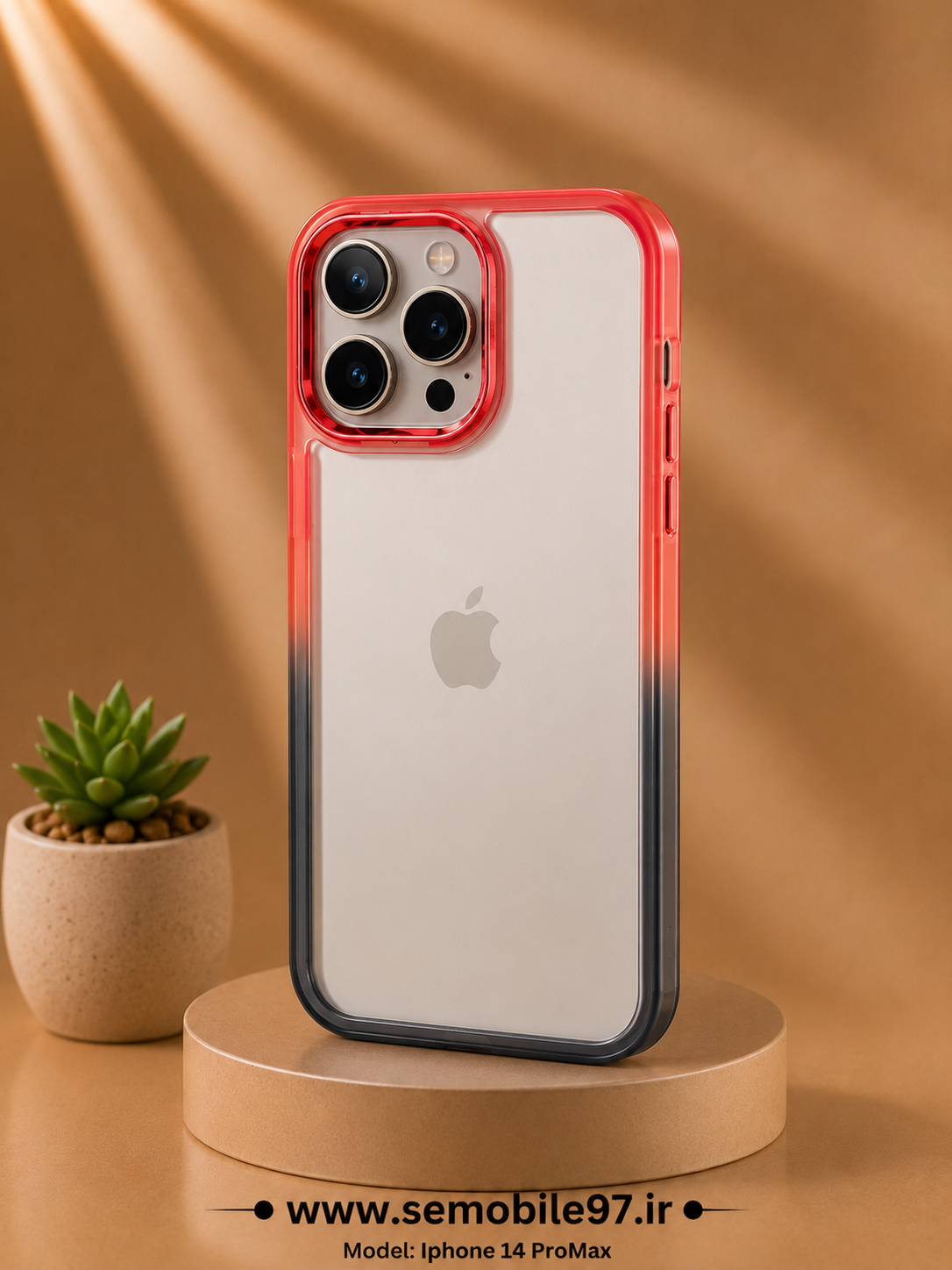 قاب گوشی Iphone 14 ProMax مدل دوررنگی