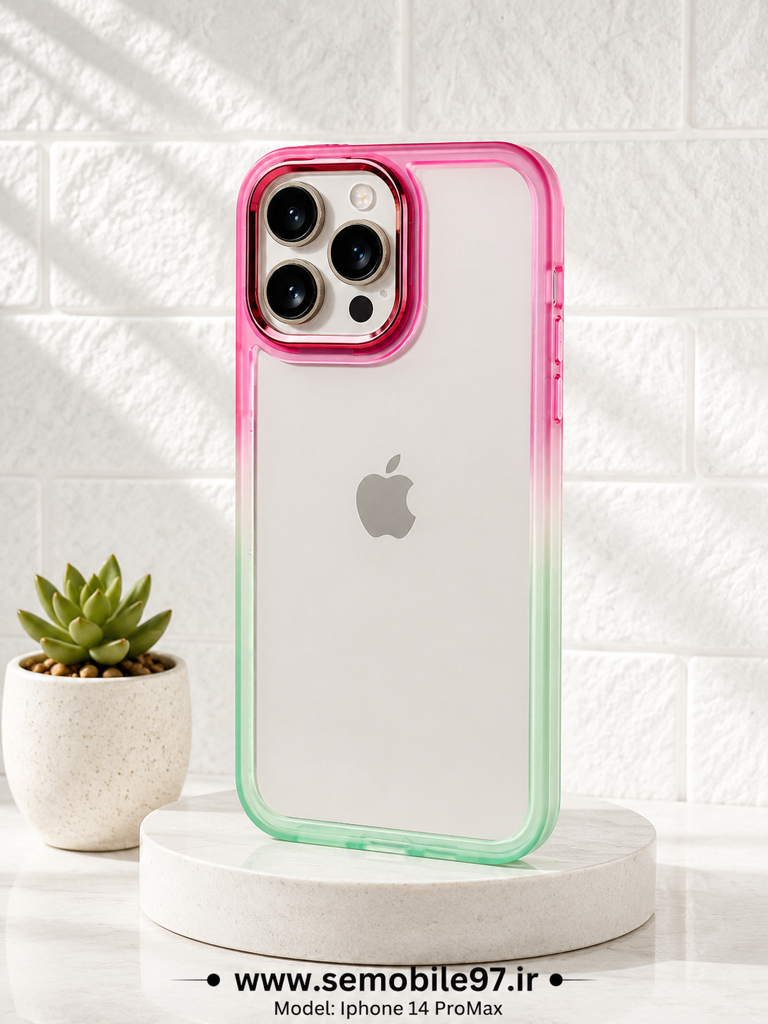 قاب گوشی Iphone 14 ProMax مدل دوررنگی