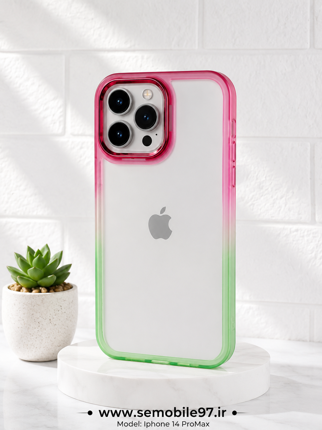 قاب گوشی Iphone 14 ProMax مدل دوررنگی