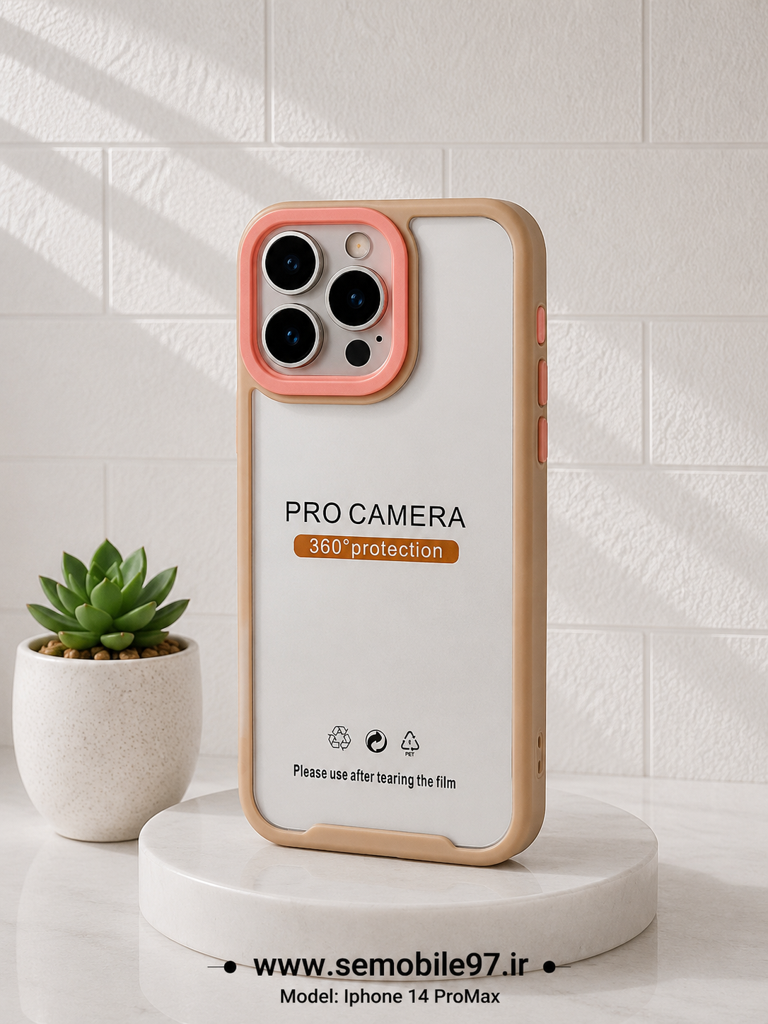 قاب گوشی Iphone 14 ProMax مدل دوررنگی