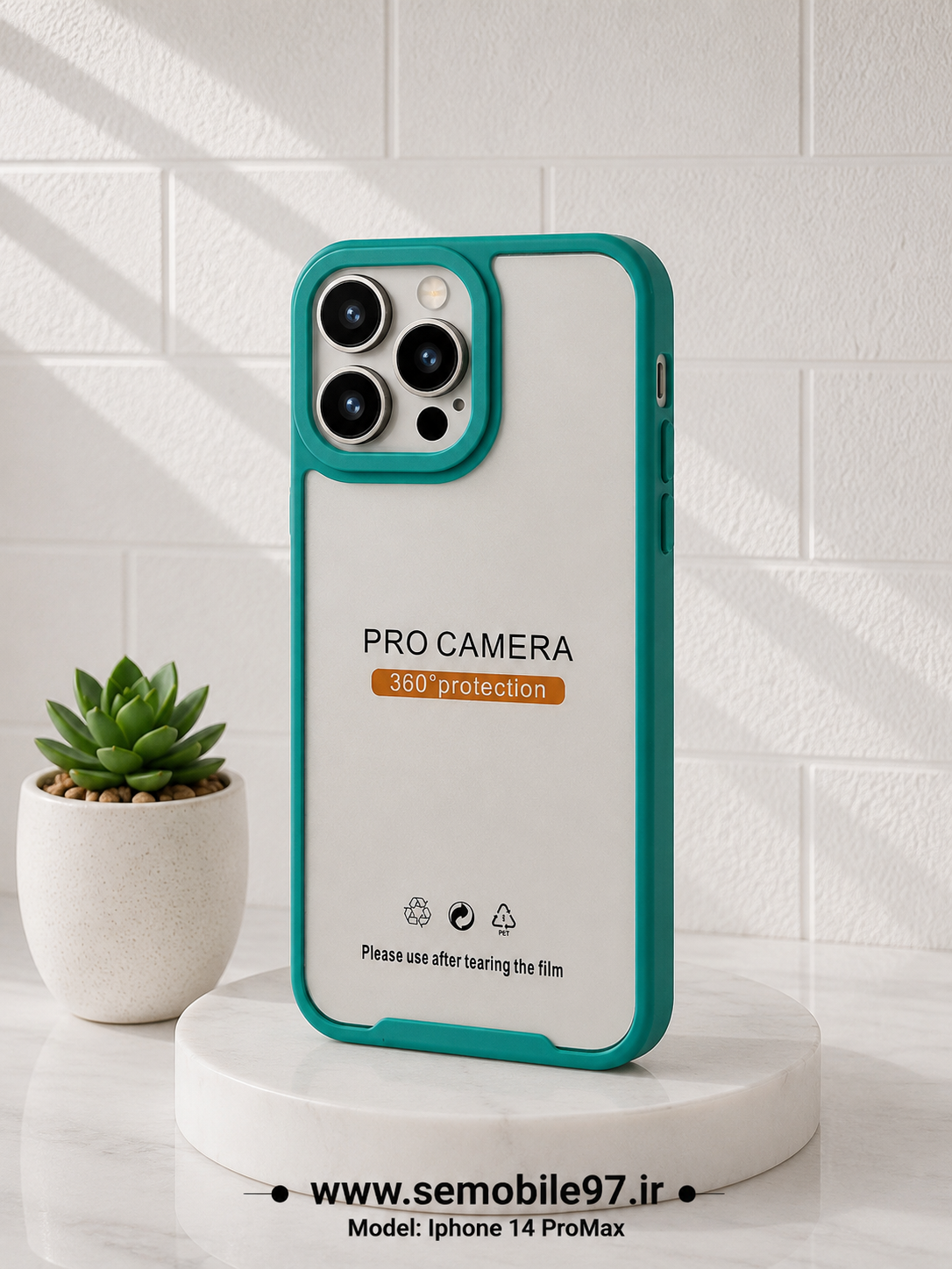قاب گوشی Iphone 14 ProMax مدل دوررنگی