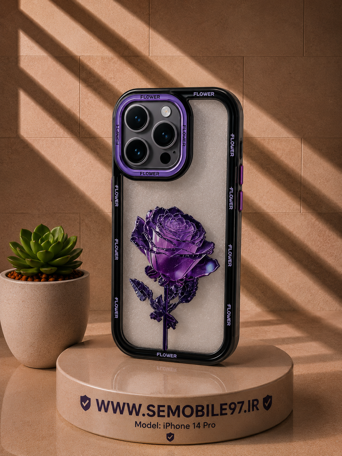 قاب گوشی Iphone 14 Pro مدل گل