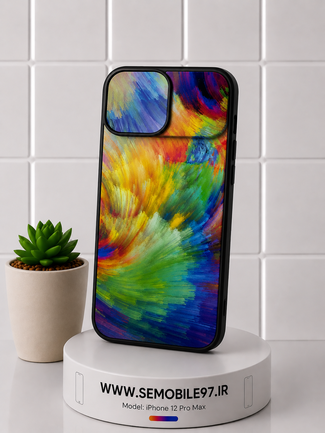 قاب گوشی Iphone 12 ProMax طرحدار به همراه گلس رایگان