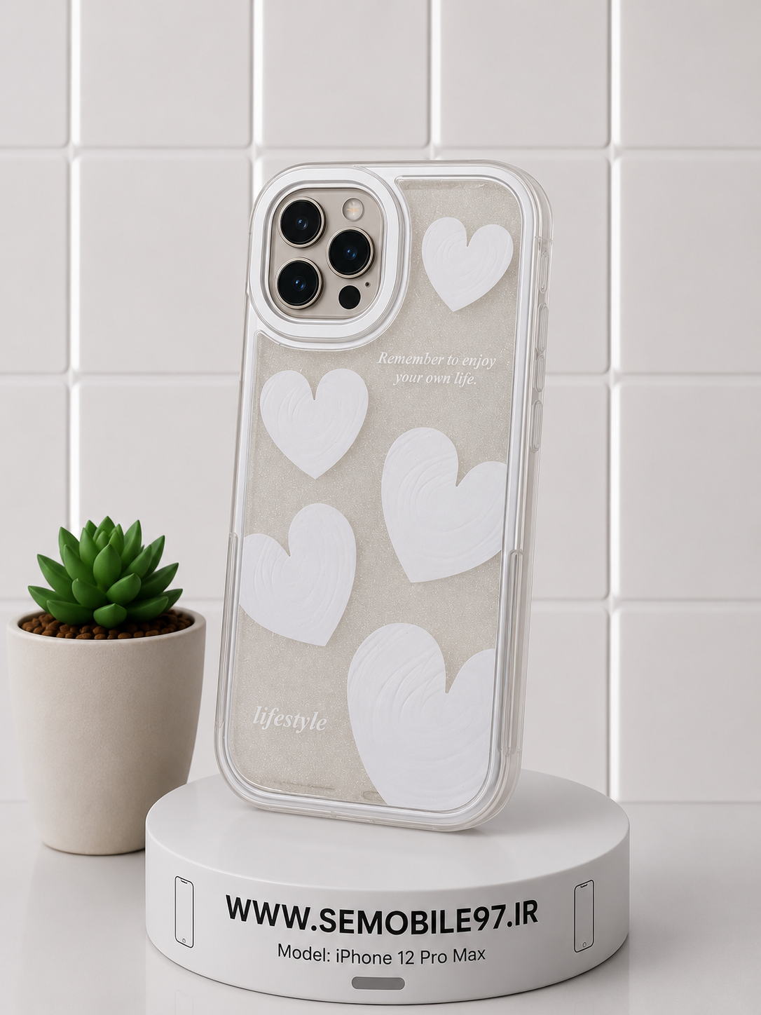 قاب گوشی Iphone 12 ProMax طرحدار به همراه گلس رایگان