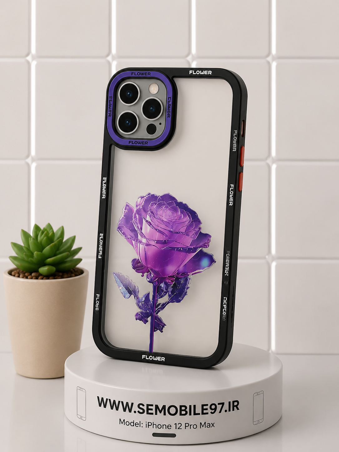 قاب گوشی Iphone 12 ProMax طرحدار به همراه گلس رایگان