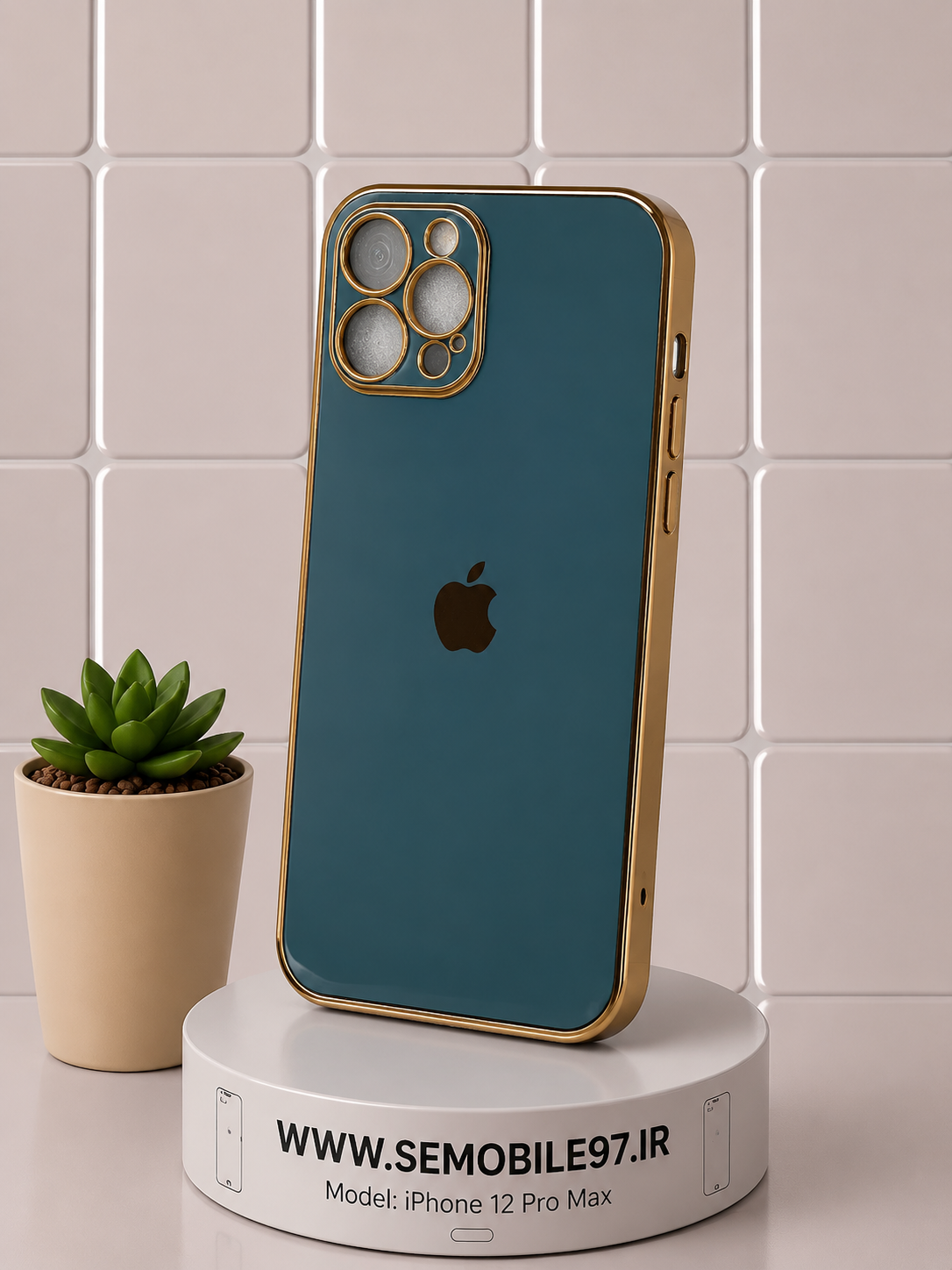قاب گوشی Iphone 12 ProMax مای کیس به همراه گلس رایگان