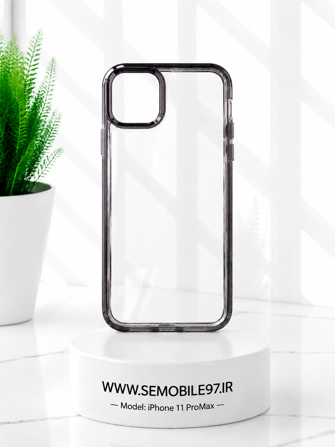 قاب گوشی Iphone 11 ProMax شفاف دورنگی