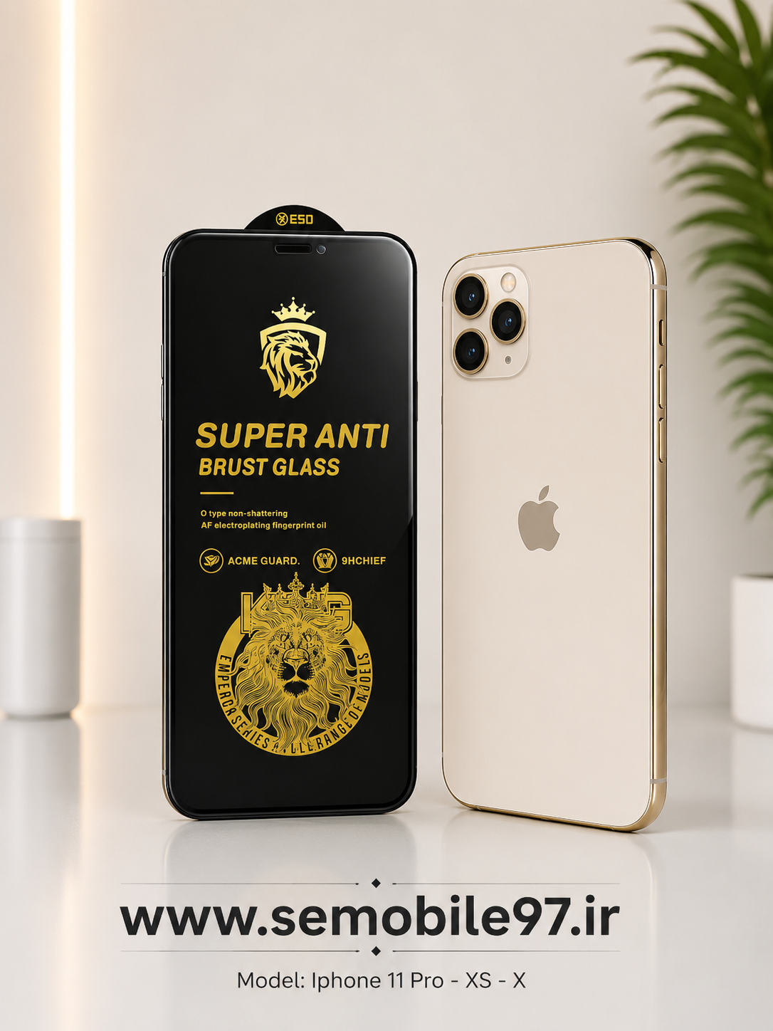 گلس گوشی Iphone 11 Pro - Xs - X آنتی استاتیک