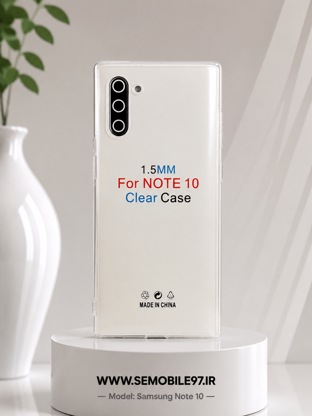 قاب گوشی Galexy Note10 سامسونگ شفاف