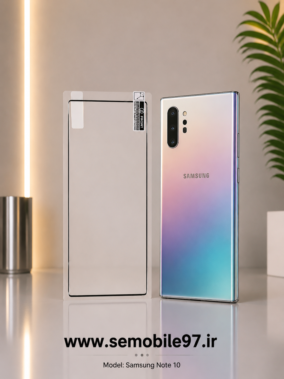 گلس گوشی Samsung Note 10 نانو پلیمر