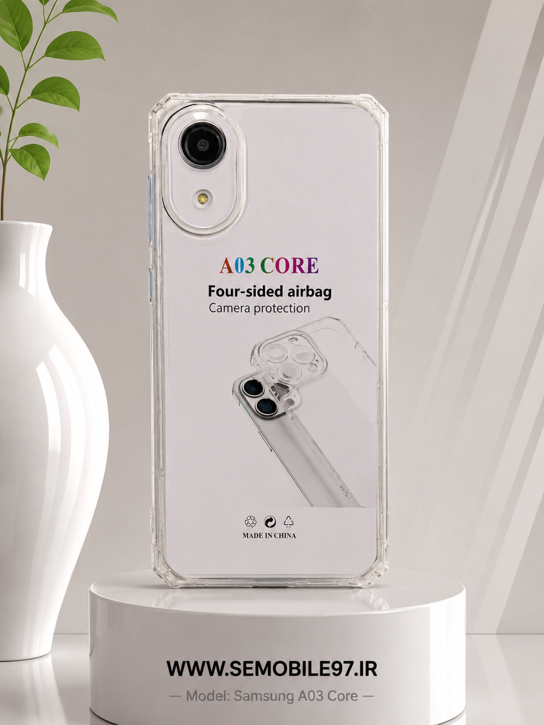 قاب گوشی Galaxy A03  Core سامسونگ شفاف
