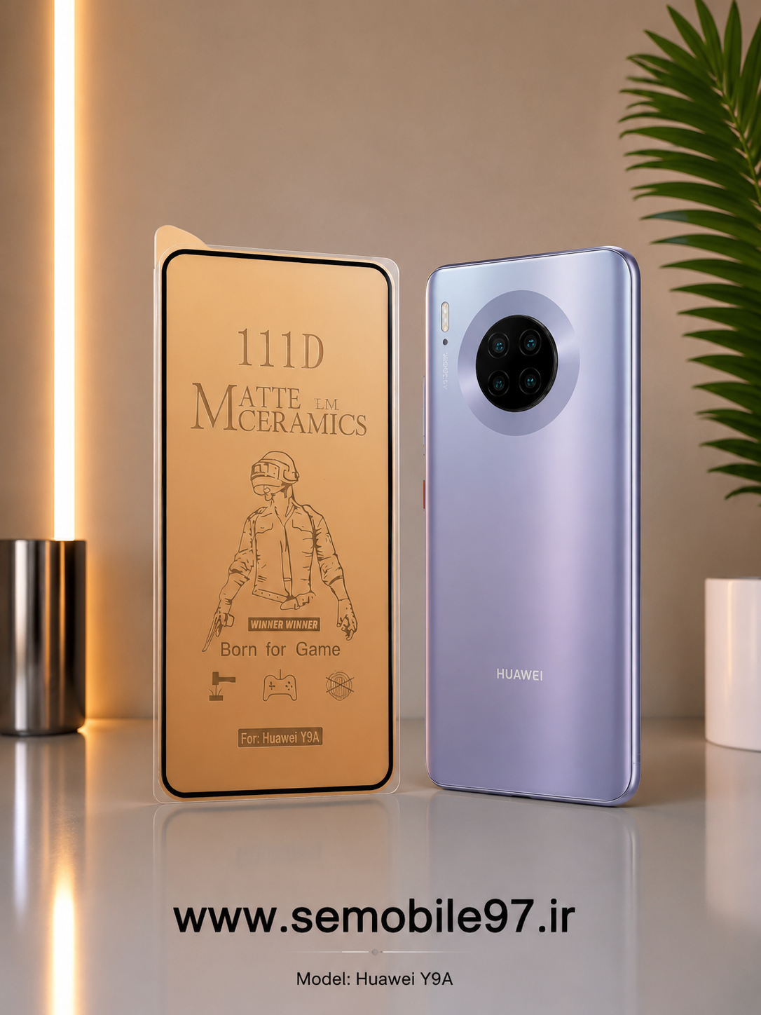 گلس گوشی Huawei Y9A هواوی مدل سرامیک مات