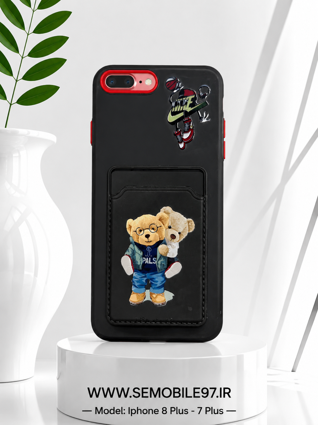 قاب گوشی Iphone 7plus   8plus آیفون مدل طرحدار جاکارتی