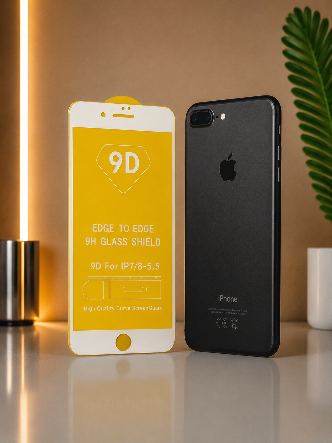 گلس گوشی Iphone 8 plus - 7 Plus آیفون مدل 9D
