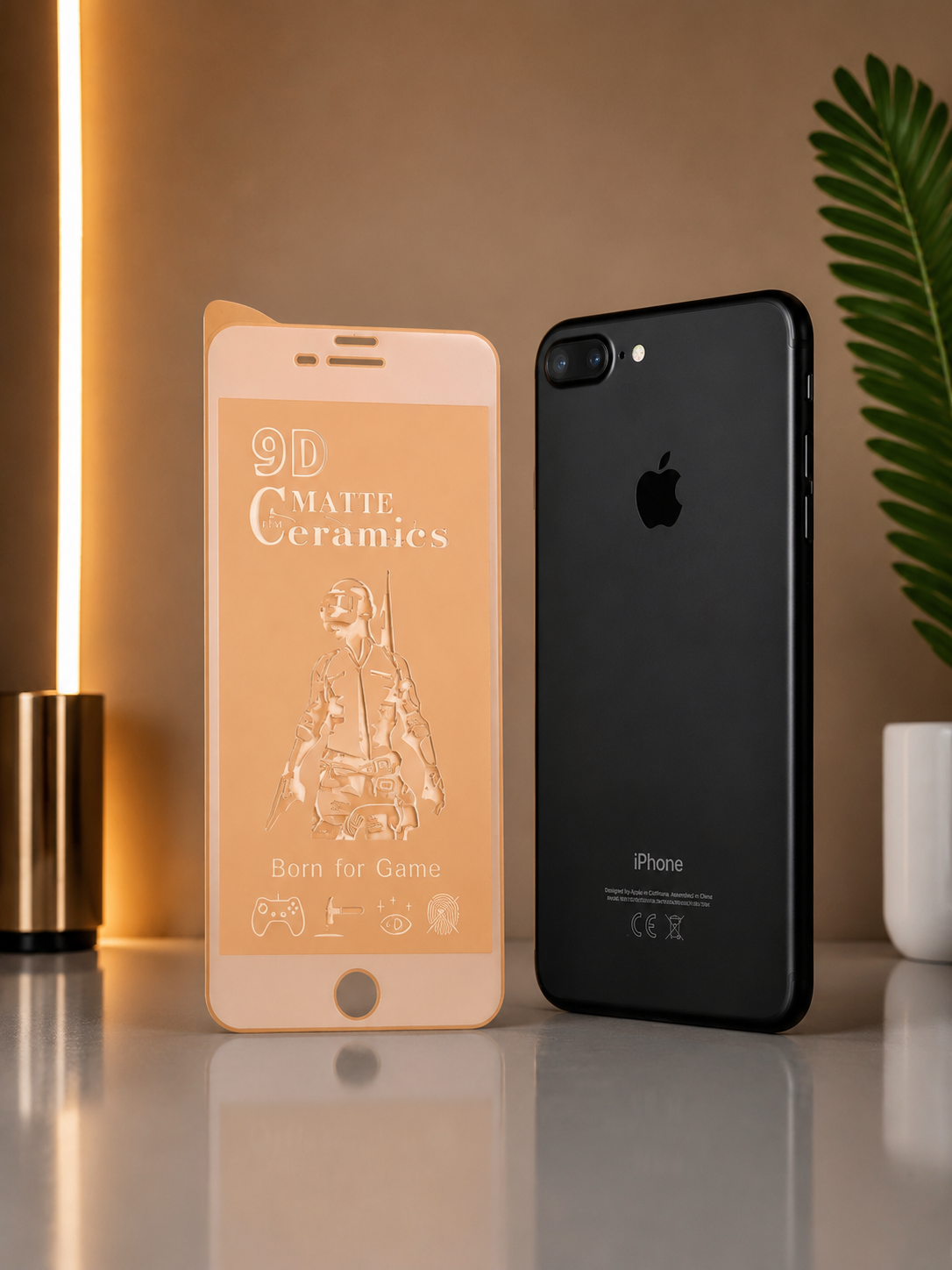 گلس گوشی Iphone 8 plus - 7 Plus آیفون مدل سرامیک مات