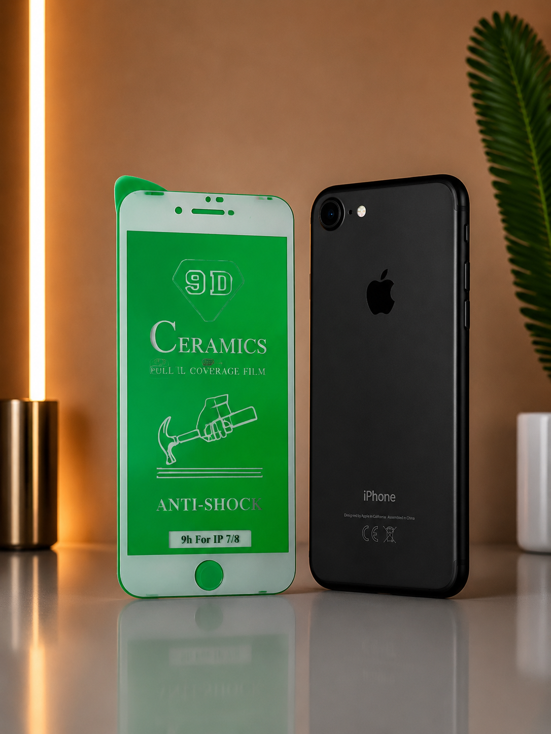 گلس گوشی Iphone Se 2020 - Se 2022 -8 - 7 آیفون مدل سرامیک