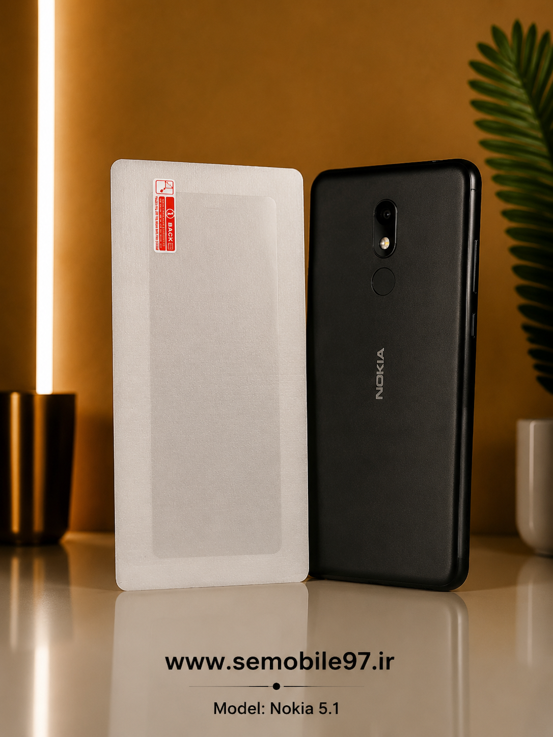 گلس گوشی Nokia 5.1 نوکیا مدل شیشه ای معمولی
