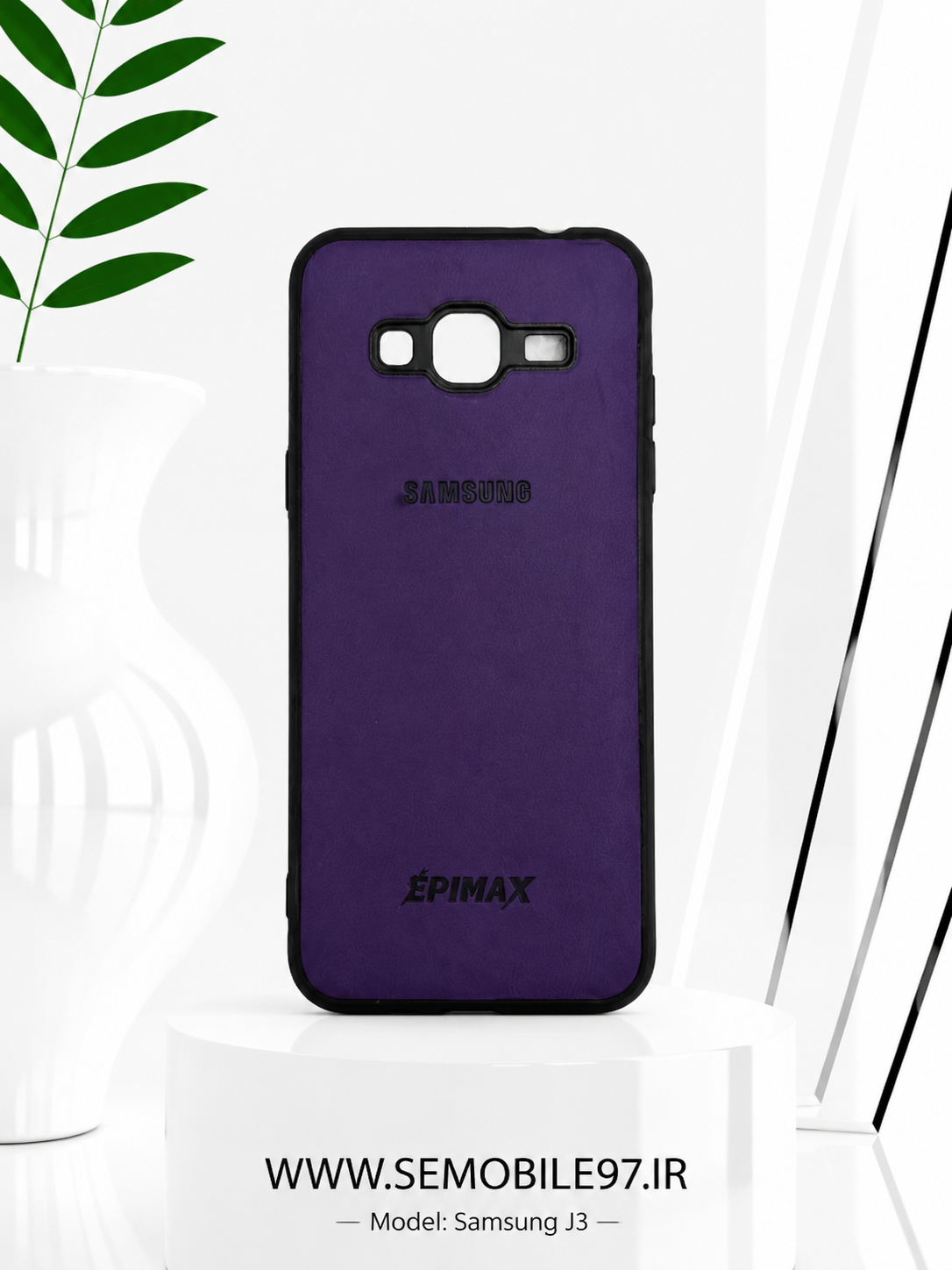 قاب گوشی Galaxy J3 سامسونگ مدل چرمی