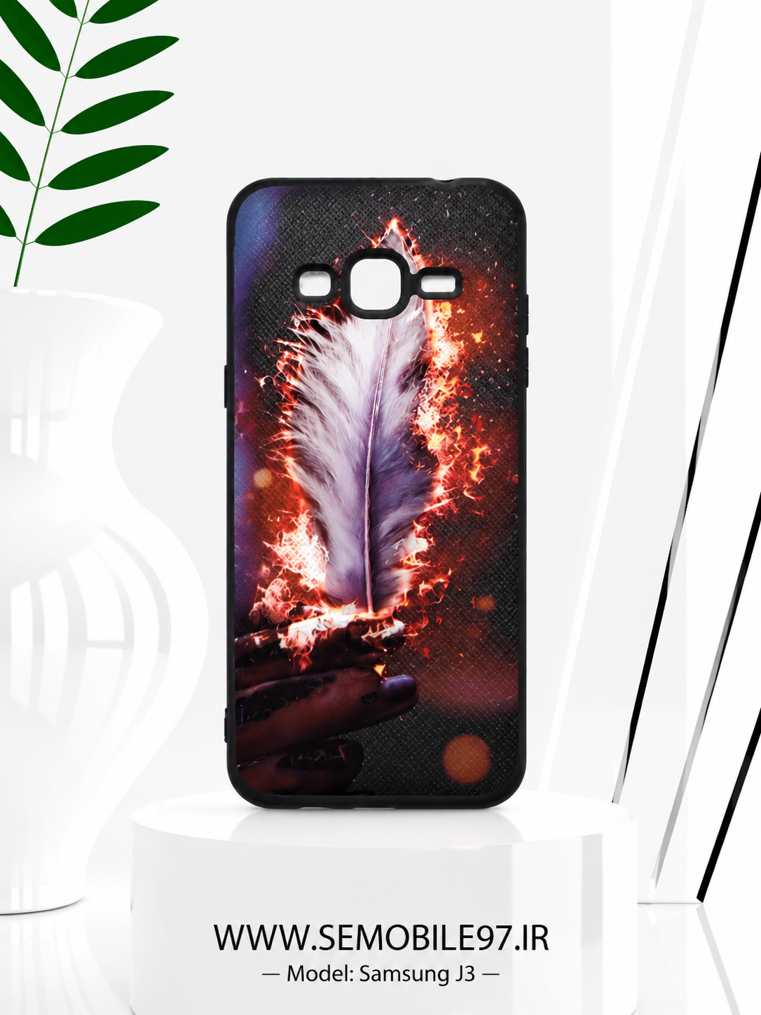 قاب گوشی Galaxy J3 سامسونگ مدل چرمی