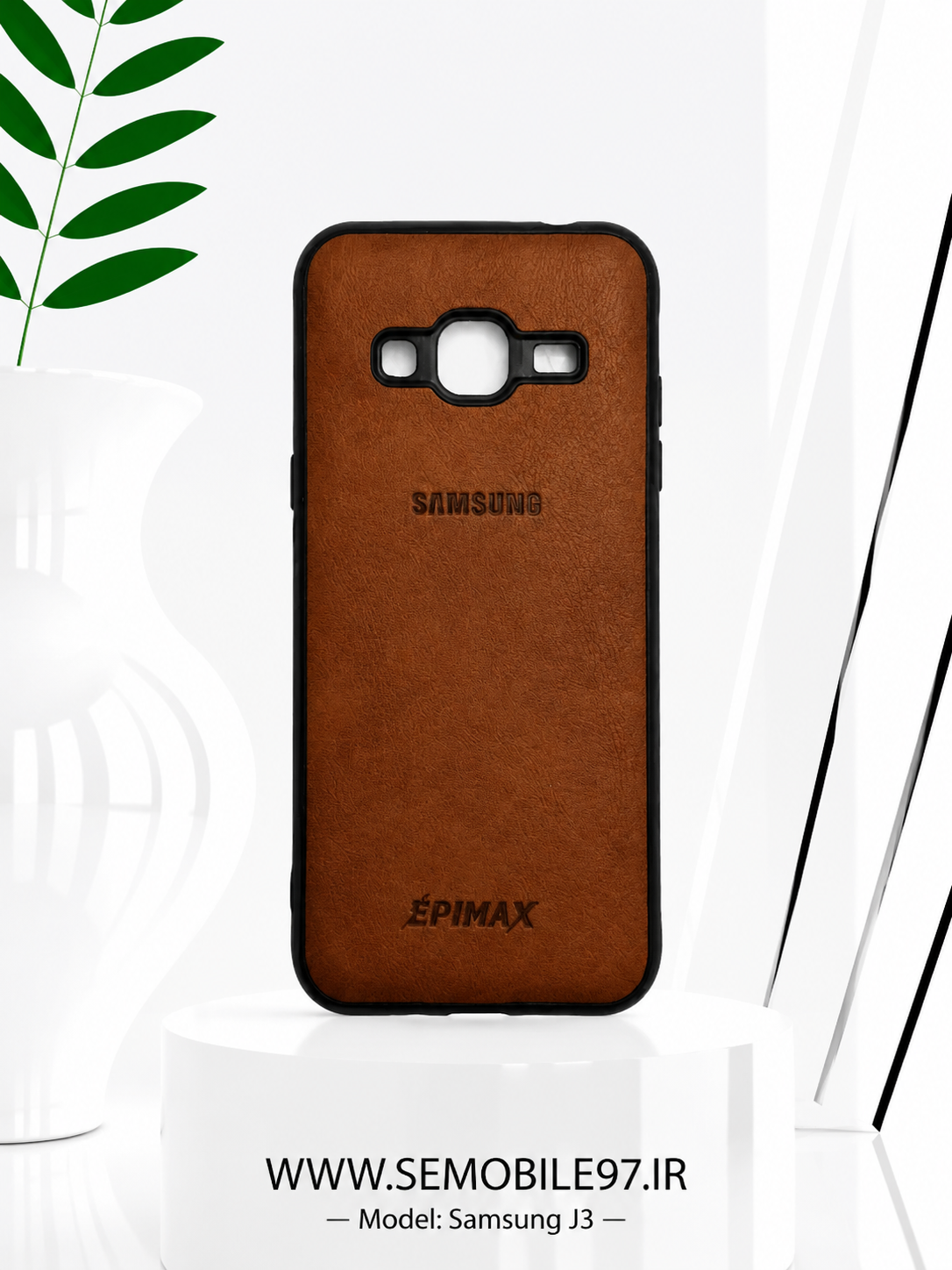 قاب گوشی Galaxy J3 سامسونگ مدل چرمی