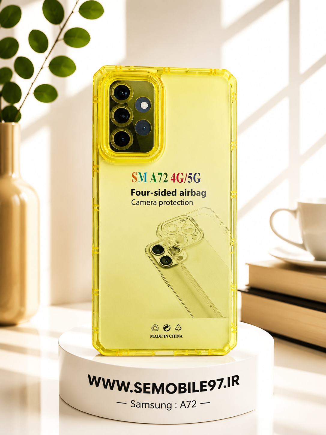 قاب گوشی Galexy A72 سامسونگ مدل نیمه شفاف