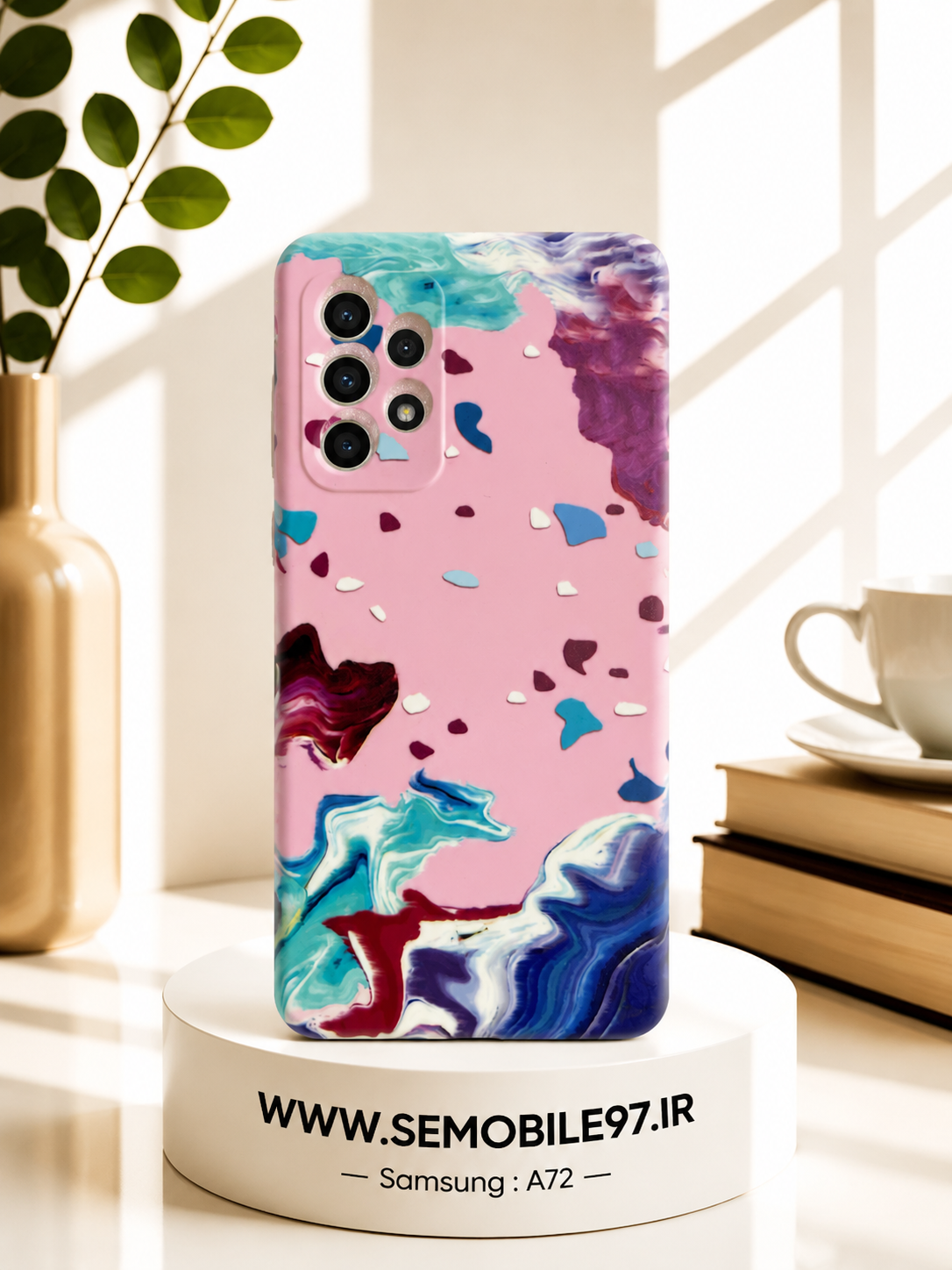 قاب گوشی Galexy A72 سامسونگ مدل آبرنگی