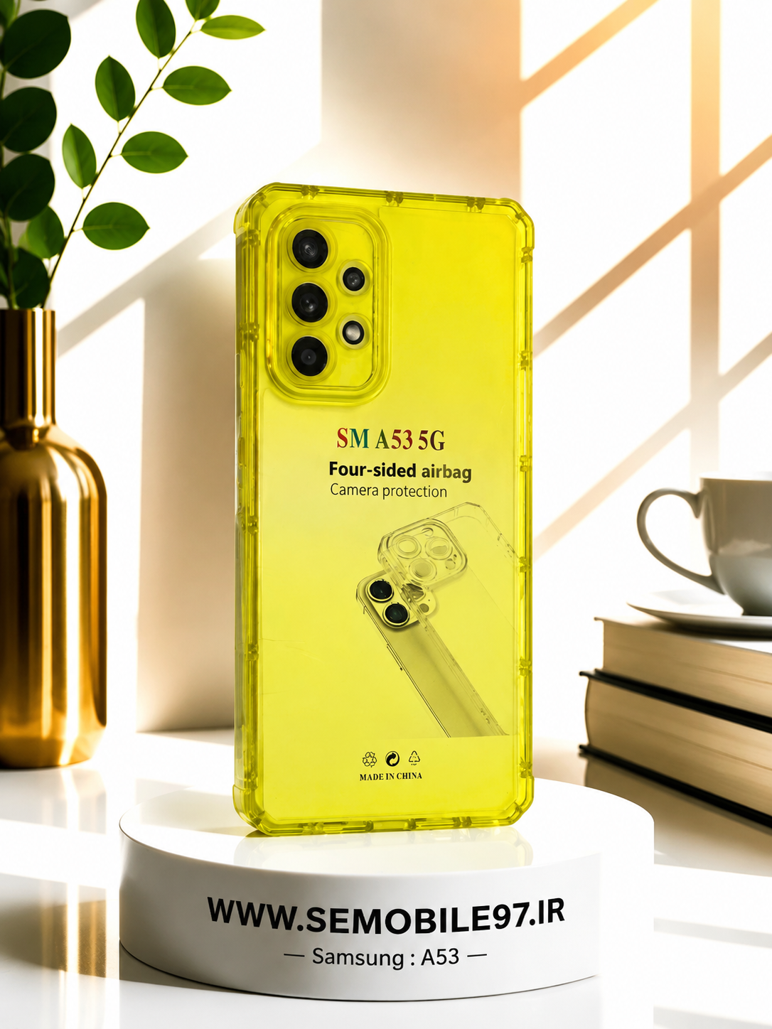 قاب گوشی Galaxy A53 سامسونگ مدل نیمه شفاف