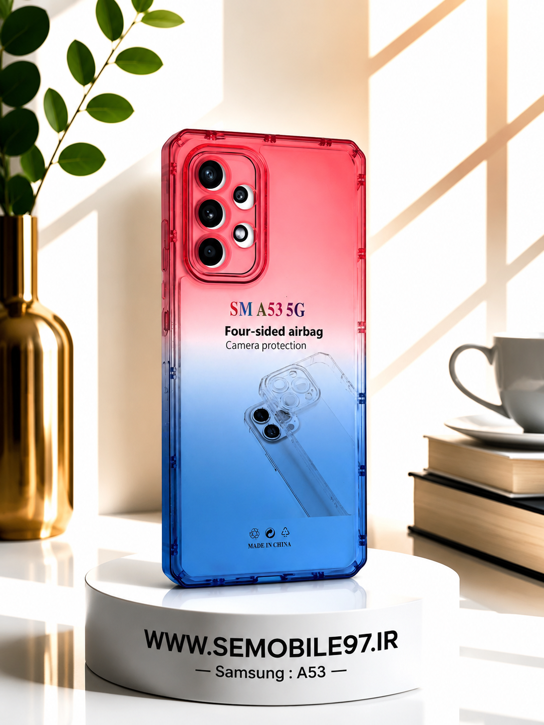قاب گوشی Galaxy A53 سامسونگ مدل نیمه شفاف