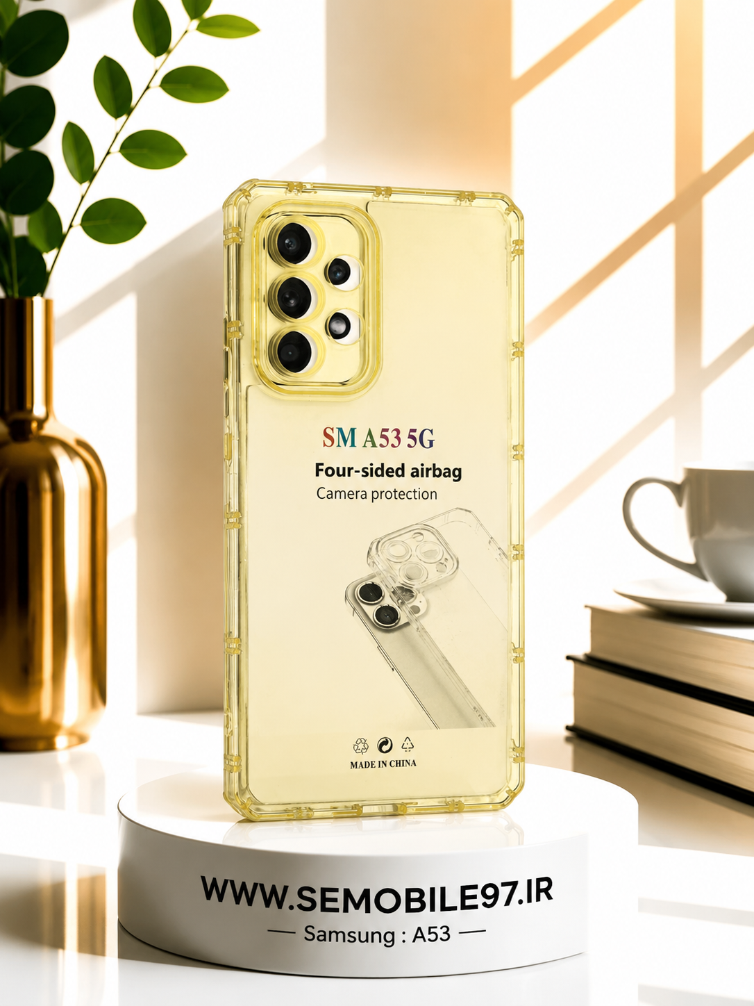 قاب گوشی Galaxy A53 سامسونگ مدل نیمه شفاف