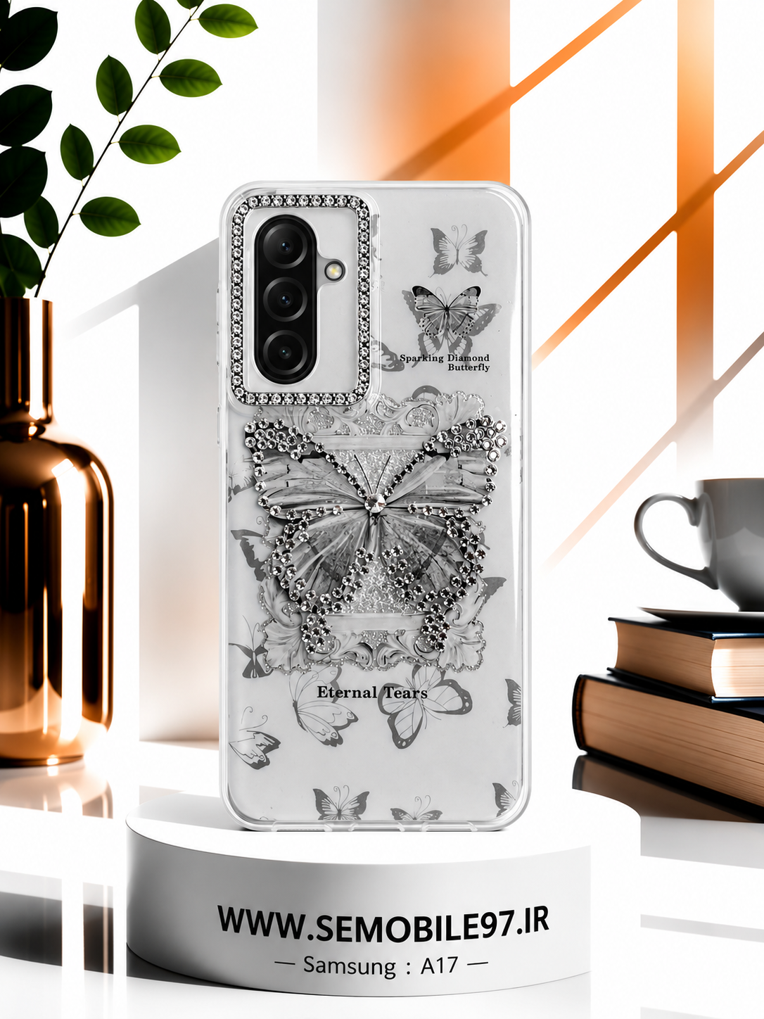 قاب گوشی Samsung A17 سامسونگ مدل پروانه ای