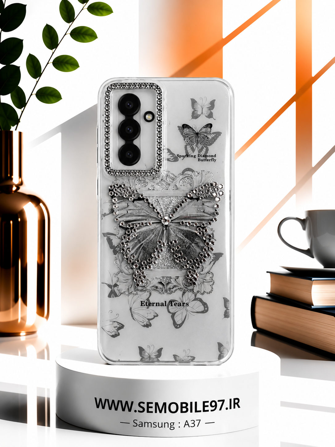 قاب گوشی Samsung A37 سامسونگ مدل پروانه ای
