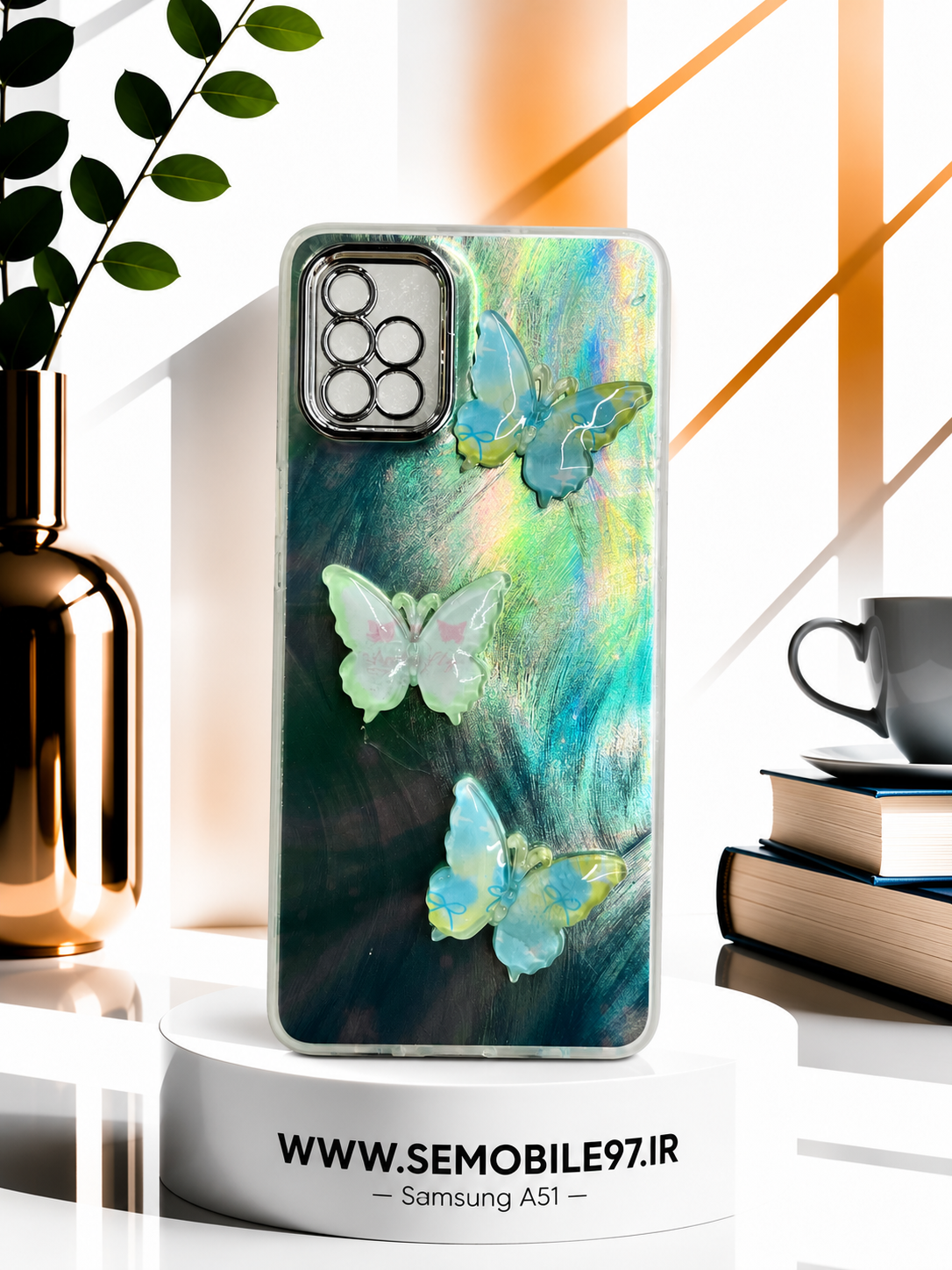 قاب گوشی Galexy A51 سامسونگ مدل پروانه ای