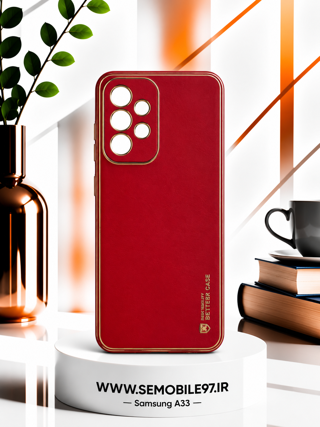 قاب گوشی Galexy A33 سامسونگ مدل طرح چرم