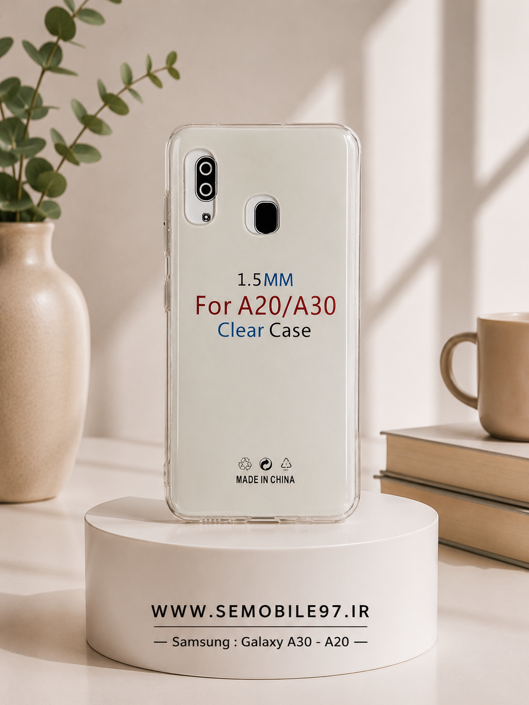قاب گوشی Galexy A30 - A20 سامسونگ مدل طرح شفاف