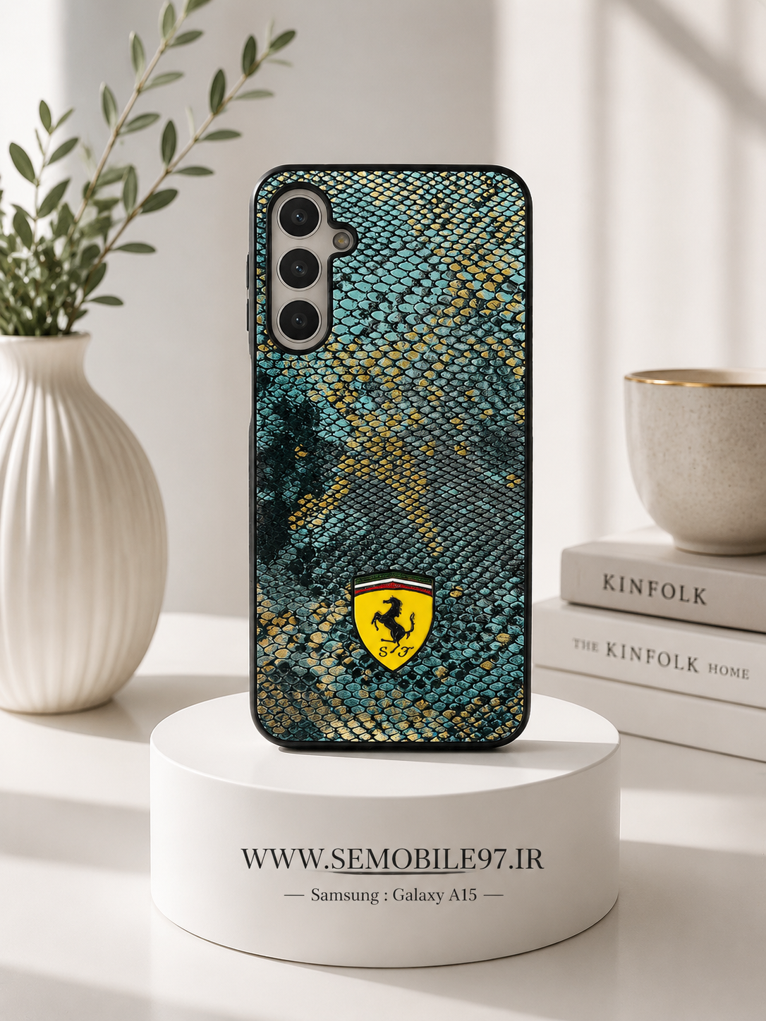 قاب گوشی Galaxy A15 سامسونگ مدل طرح چرم