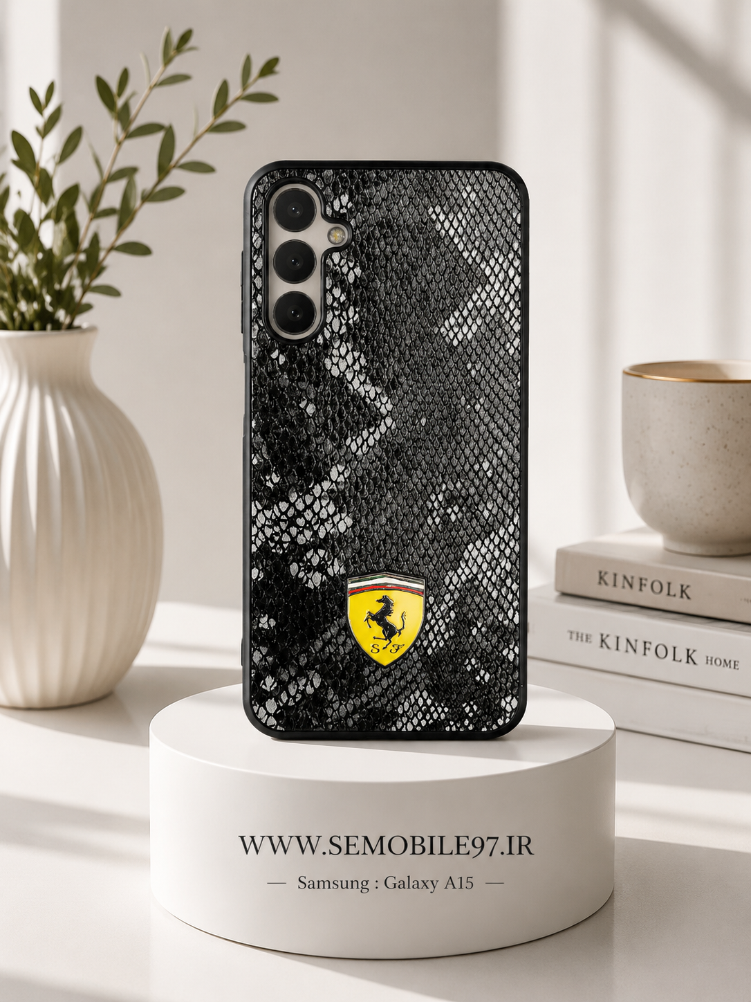 قاب گوشی Galaxy A15 سامسونگ مدل طرح چرم