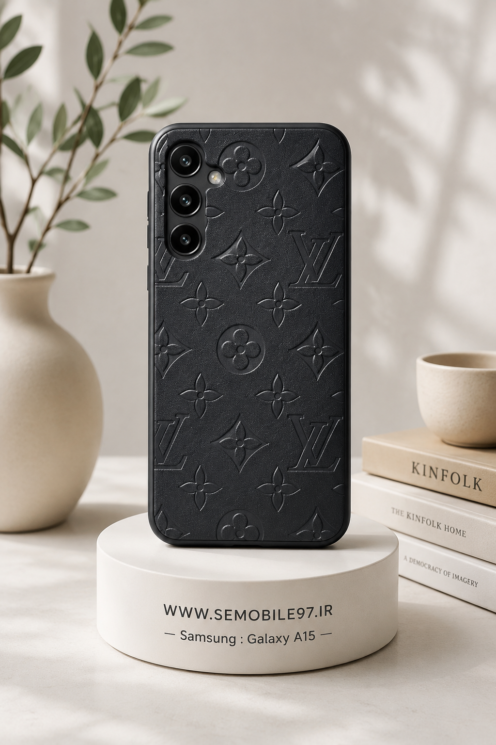 قاب گوشی Galaxy A15 سامسونگ مدل طرح چرم