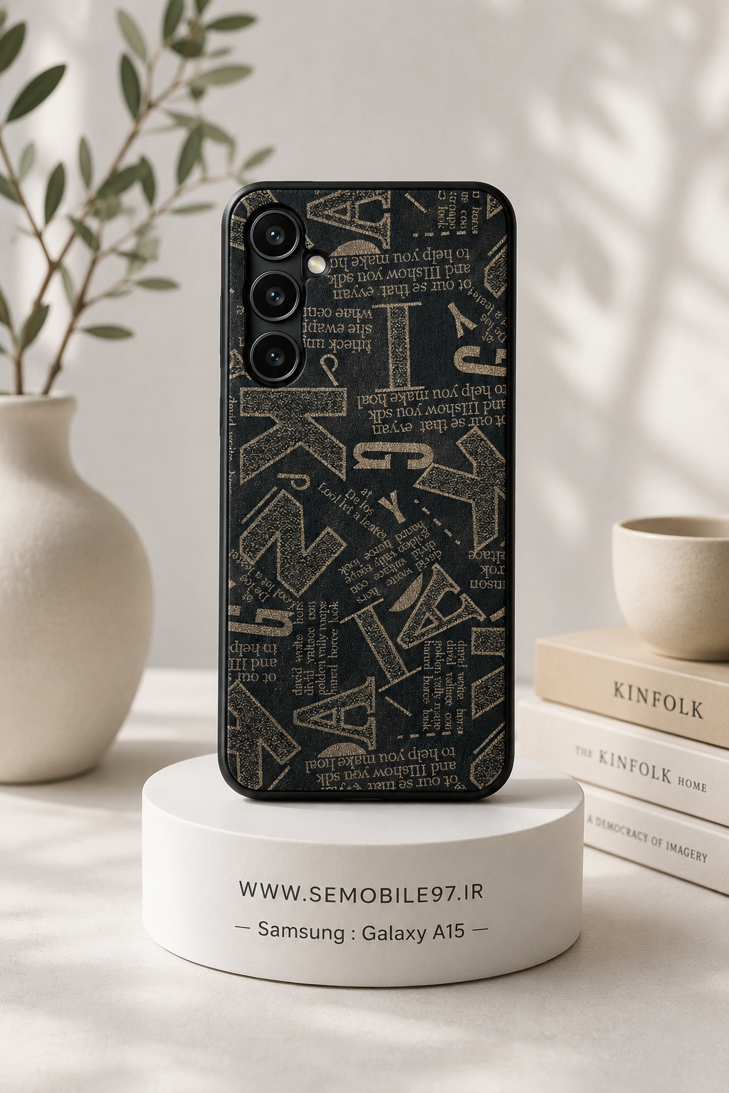 قاب گوشی Galaxy A15 سامسونگ مدل طرح چرم