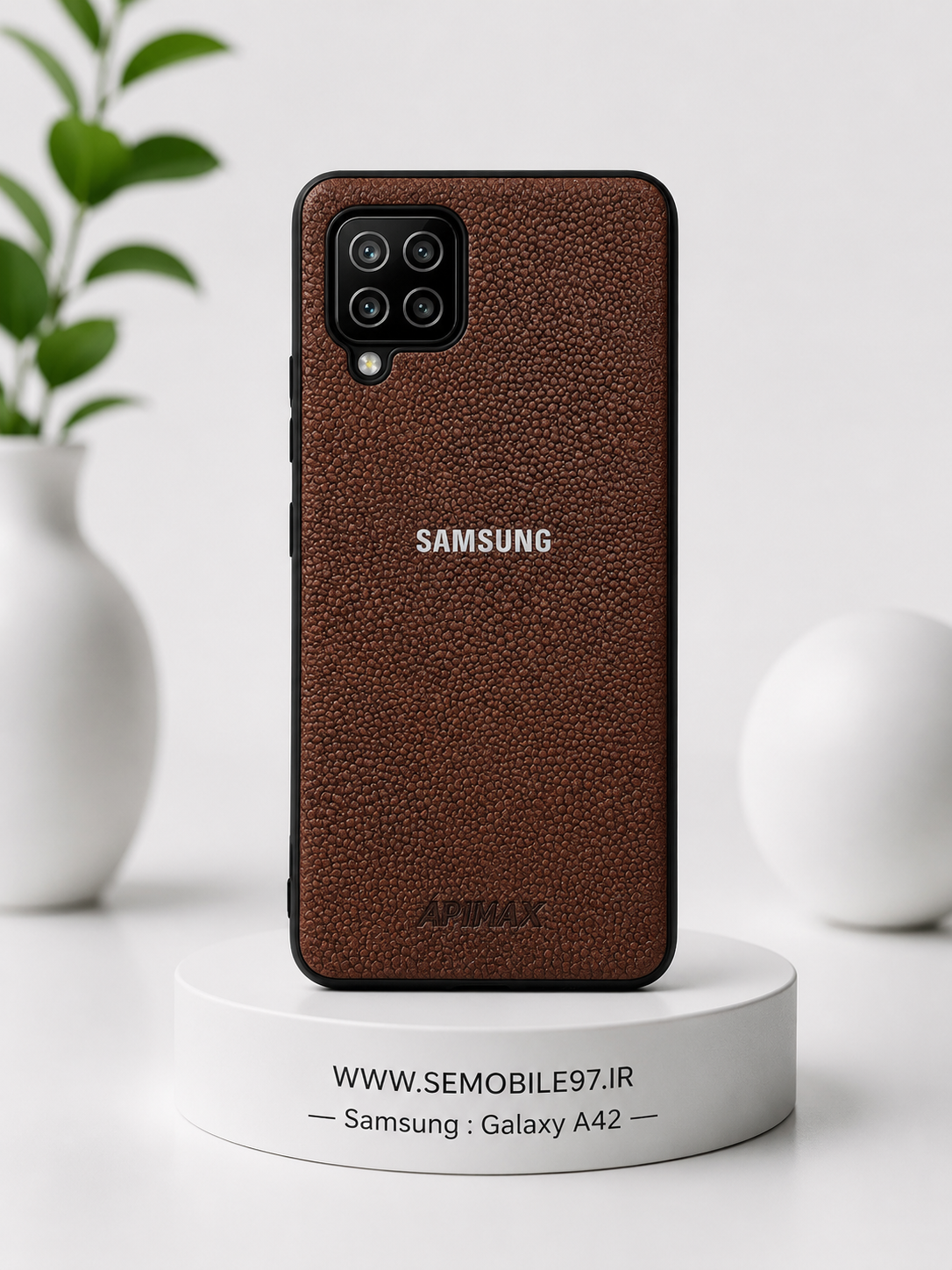 قاب گوشی  Galaxy A42 سامسونگ مدل طرح چرمی