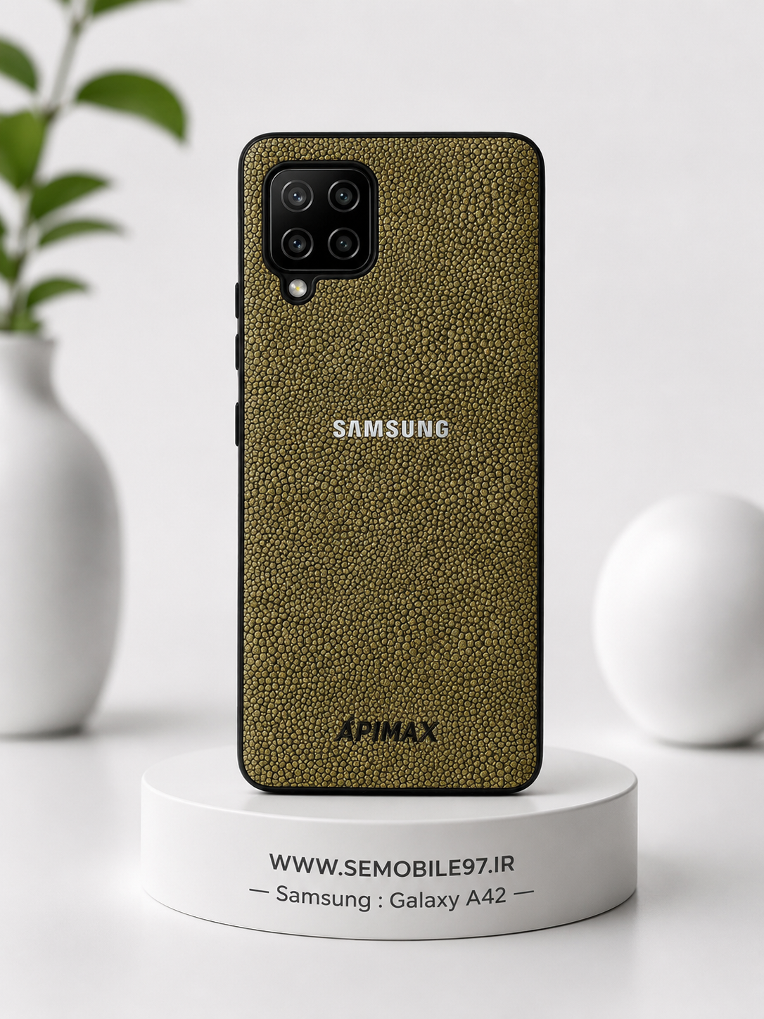 قاب گوشی  Galaxy A42 سامسونگ مدل طرح چرمی