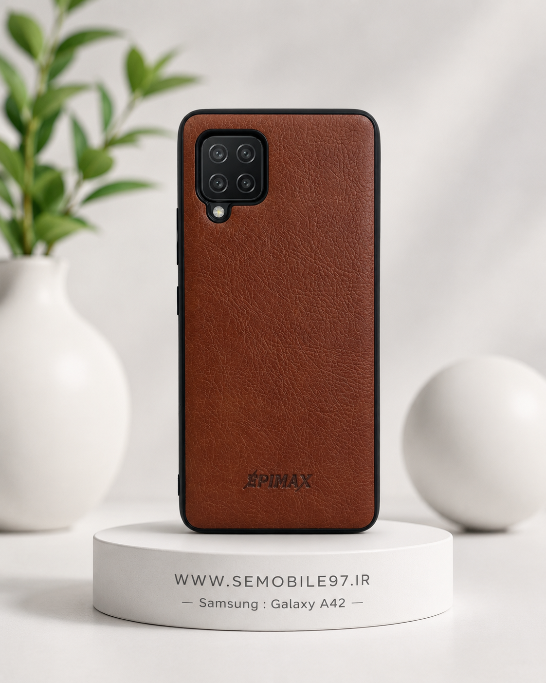 قاب گوشی  Galaxy A42 سامسونگ مدل طرح چرمی